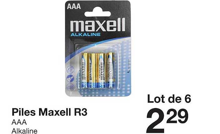 Piles Maxell R3