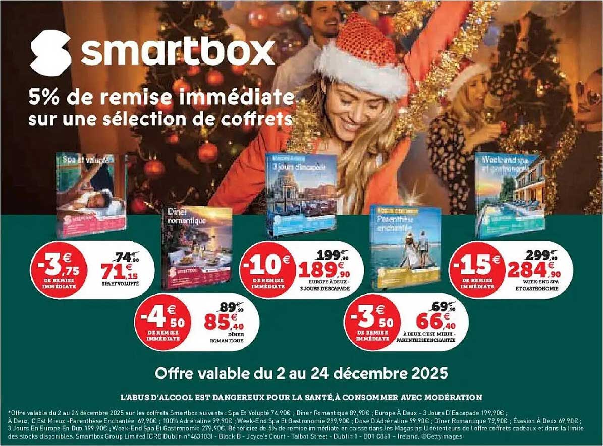 5% de remise immédiate sur une sélection de coffrets