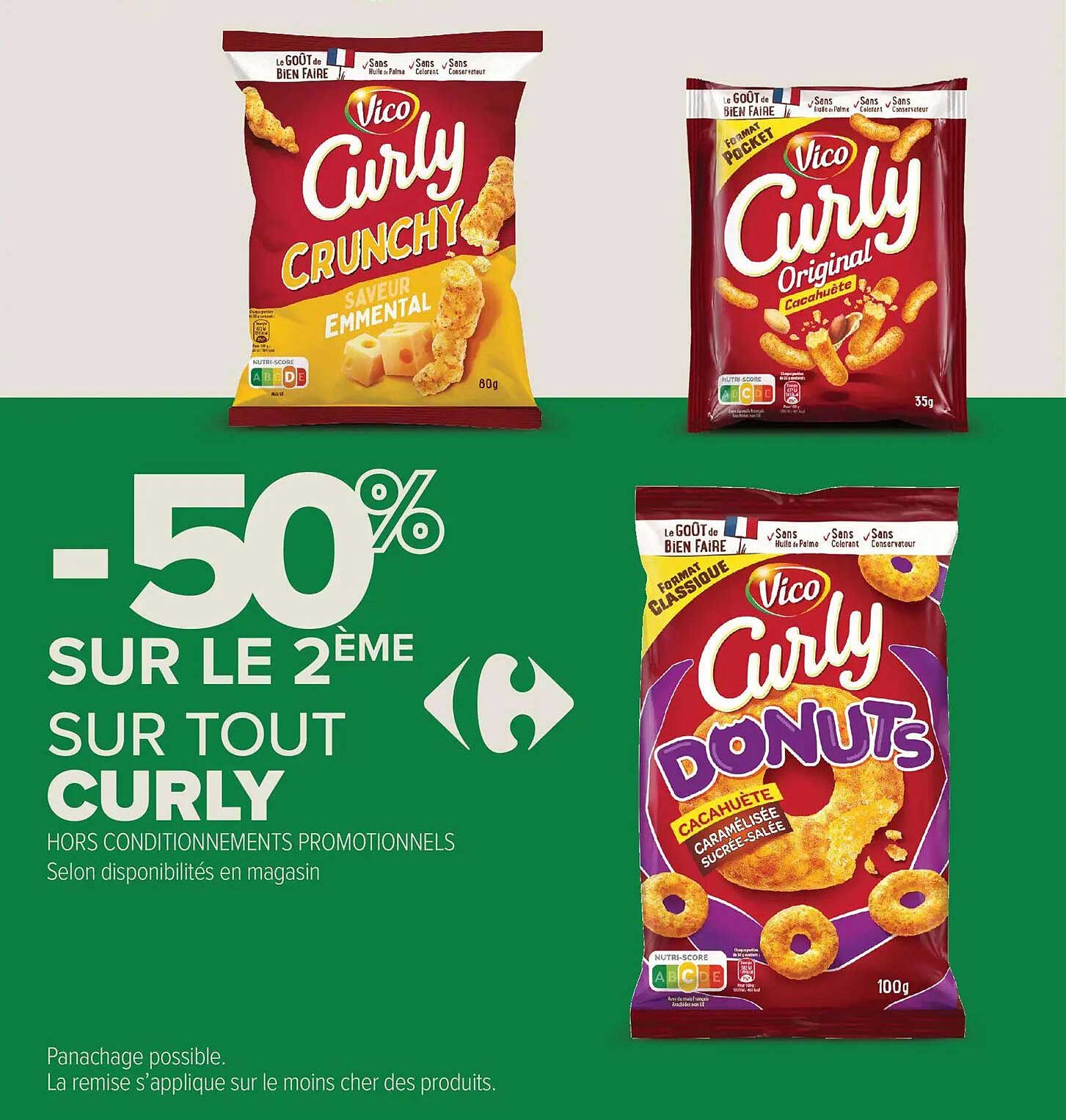 50% SUR LE 2ème SUR TOUT CURRY