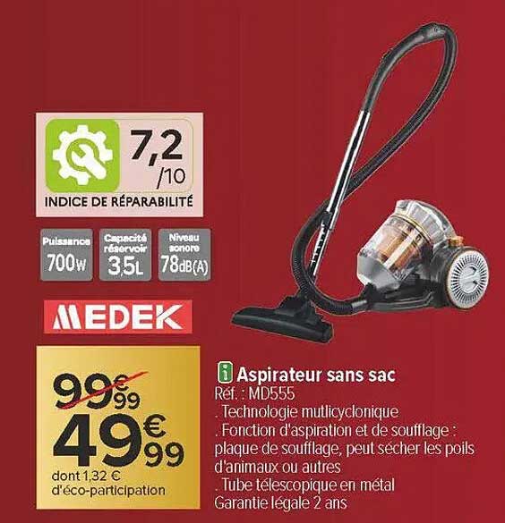 Aspirateur sans sac