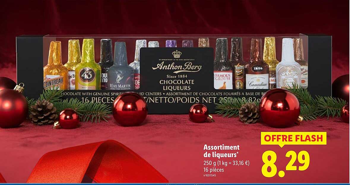 Assortiment de liqueurs