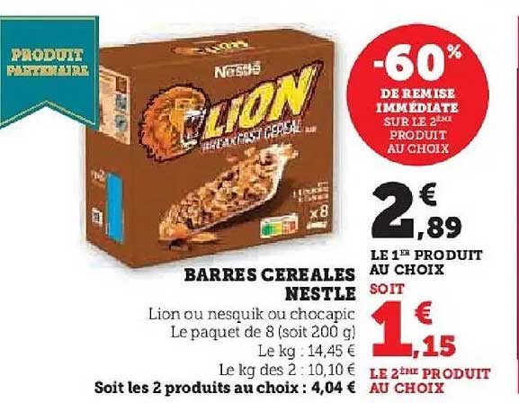 BARRES CEREALES NESTLE