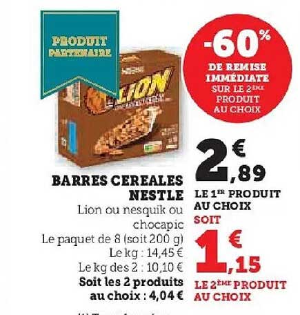 BARRES CEREALES NESTLE