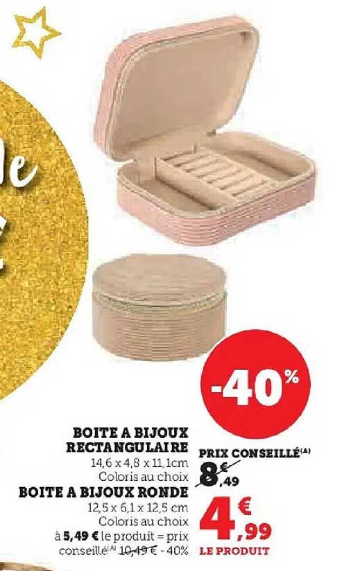 BOITE A BIJOUX RECTANGULAIRE