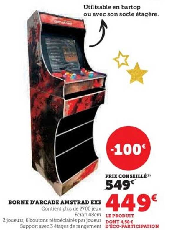 BORNE D'ARCADE AMSTRAD EX3