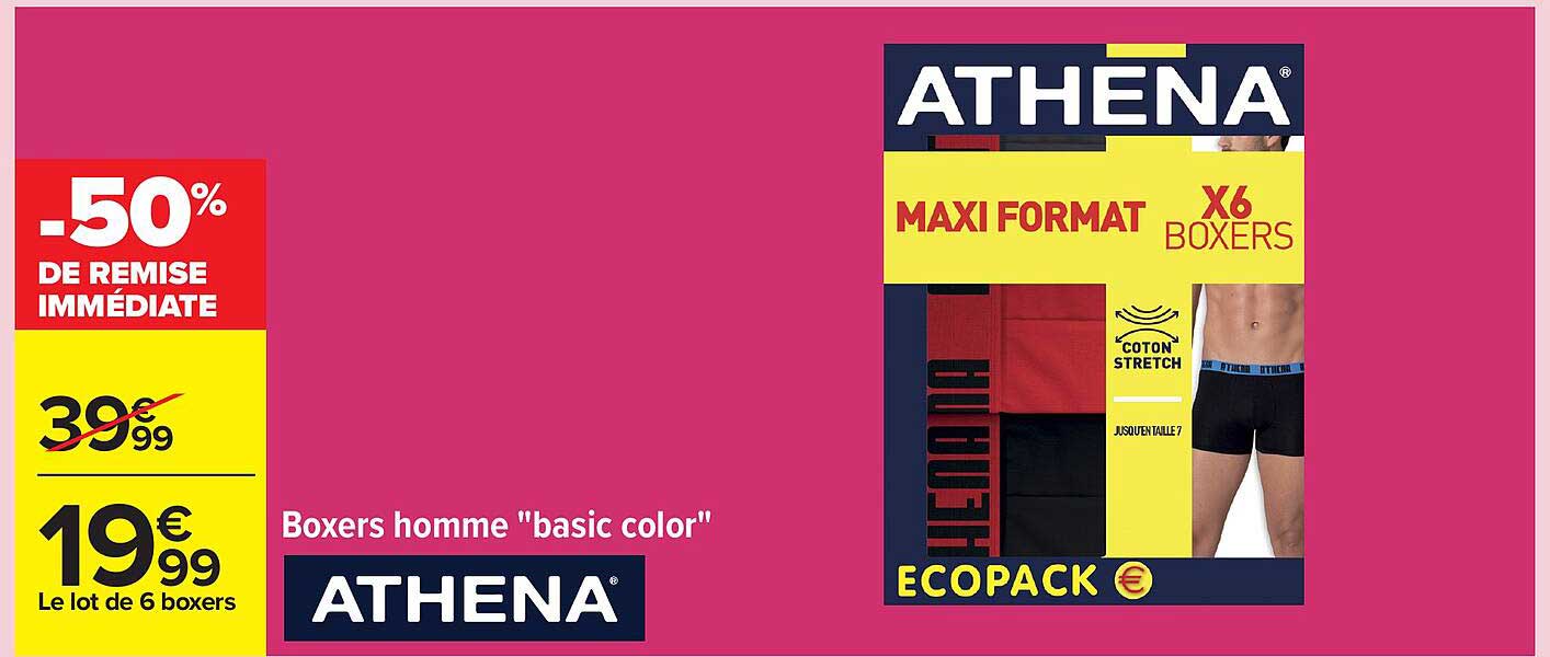 Boxers homme "basic color"