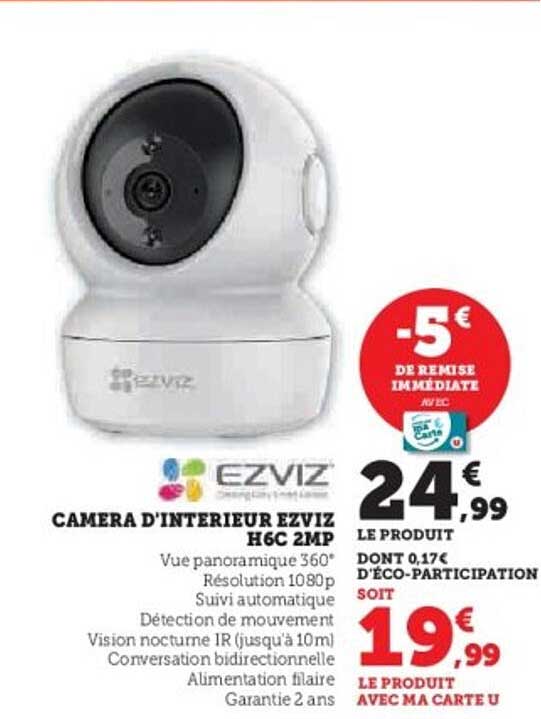 CAMERA D'INTERIEUR EZVIZ H6C 2MP