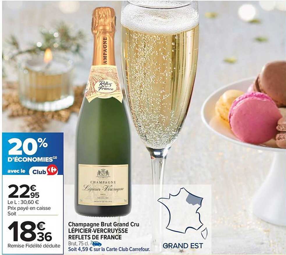 Champagne Brut Grand Cru Lépicier-Vercruysse Reflets de France