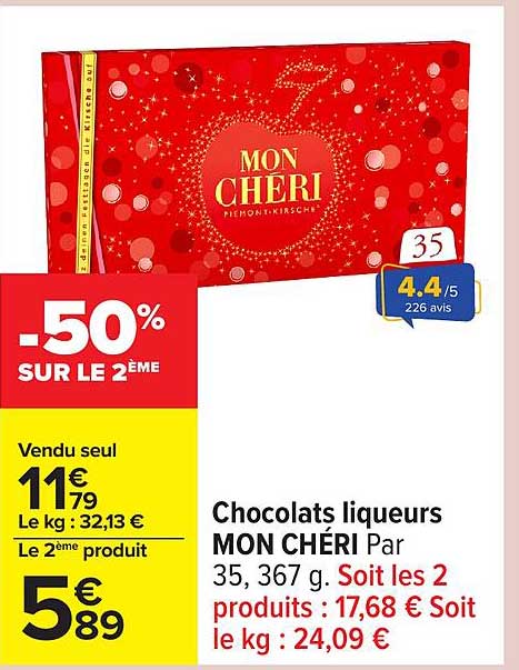 Chocolats liqueurs MON CHÉRI