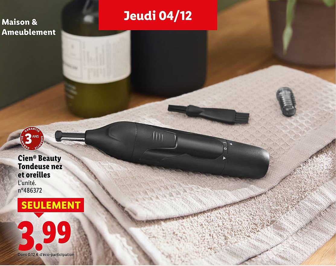 Cien® Beauty Tondeuse nez et oreilles