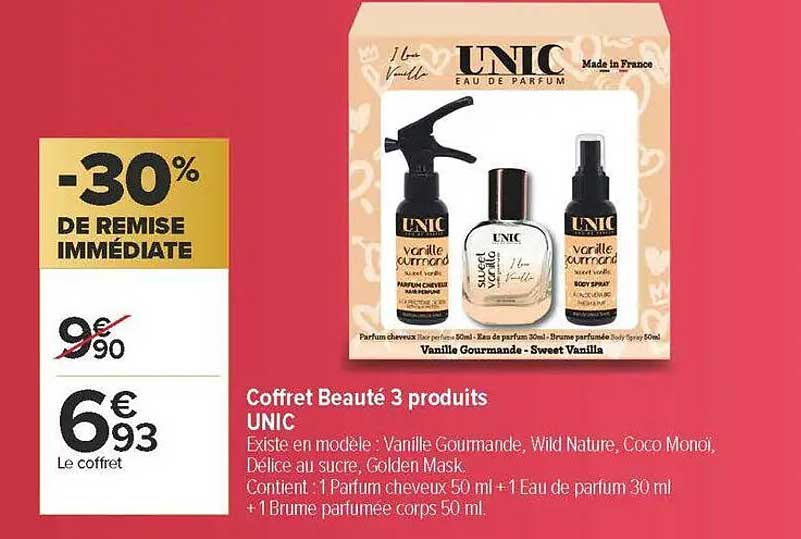 Coffret Beauté 3 produits UNIC