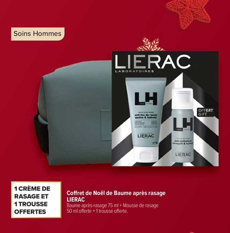 Coffret de Noël de Baume après rasage LIERAC