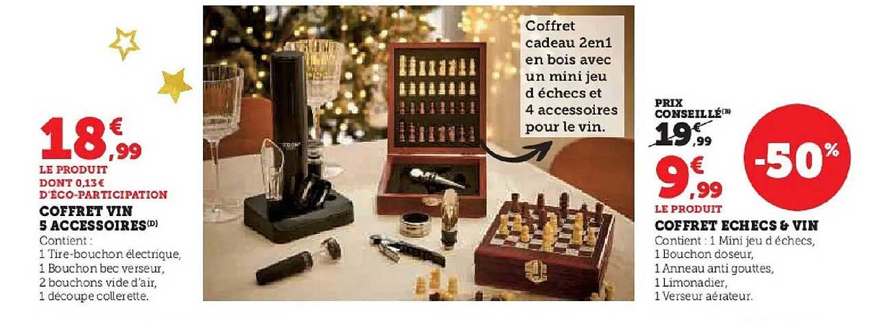 Coffret Échecs & Vin