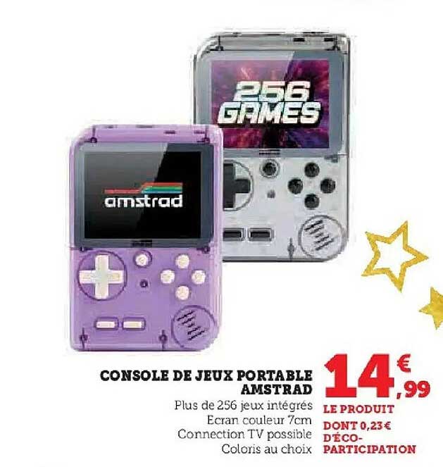 CONSOLE DE JEUX PORTABLE AMSTRAD