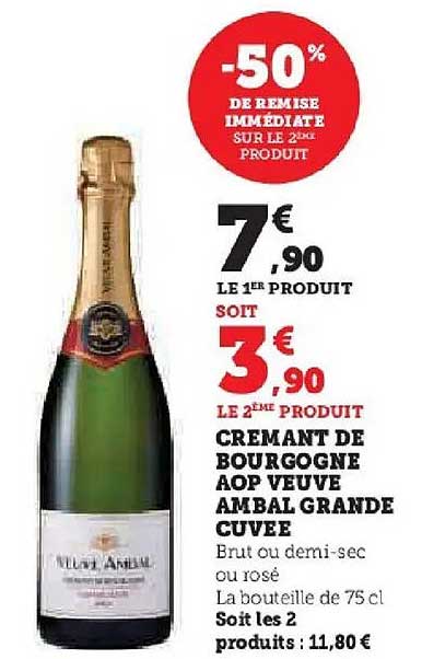 CREMANT DE BOURGOGNE AOP VEUVE AMBAL GRANDE CUVEE