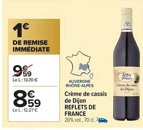Crème de cassis de Dijon REFLETS DE FRANCE