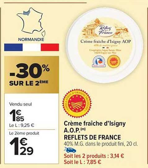 Crème fraîche d’Isigny A.O.P.