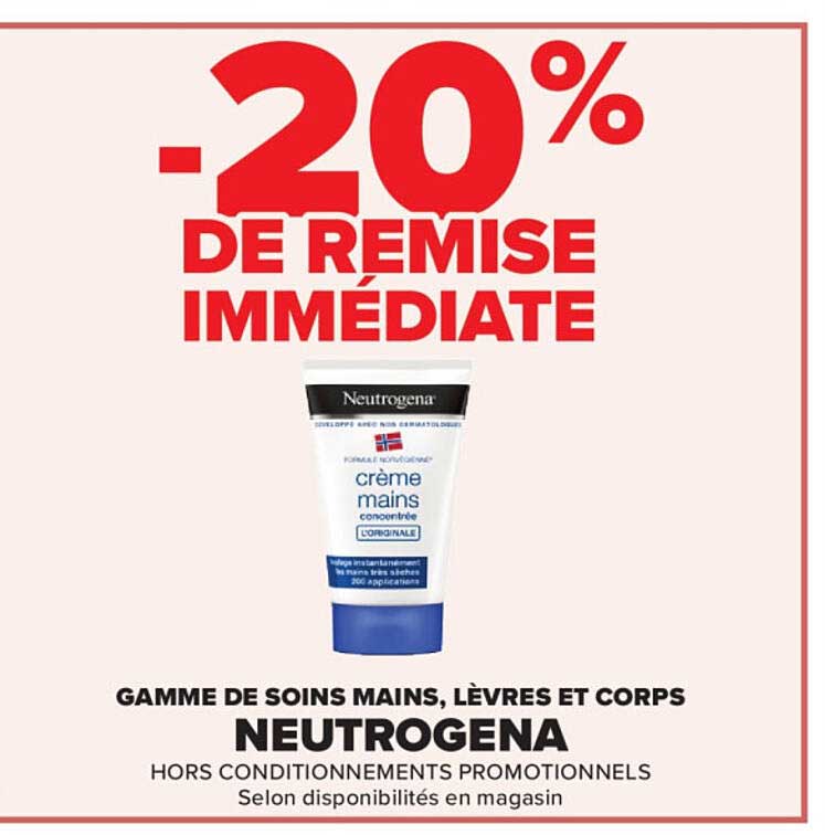 Crème Mains Concentrée Neutrogena -20% de Remise Immédiate