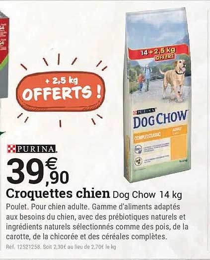 Croquettes chien Dog Chow 14 kg