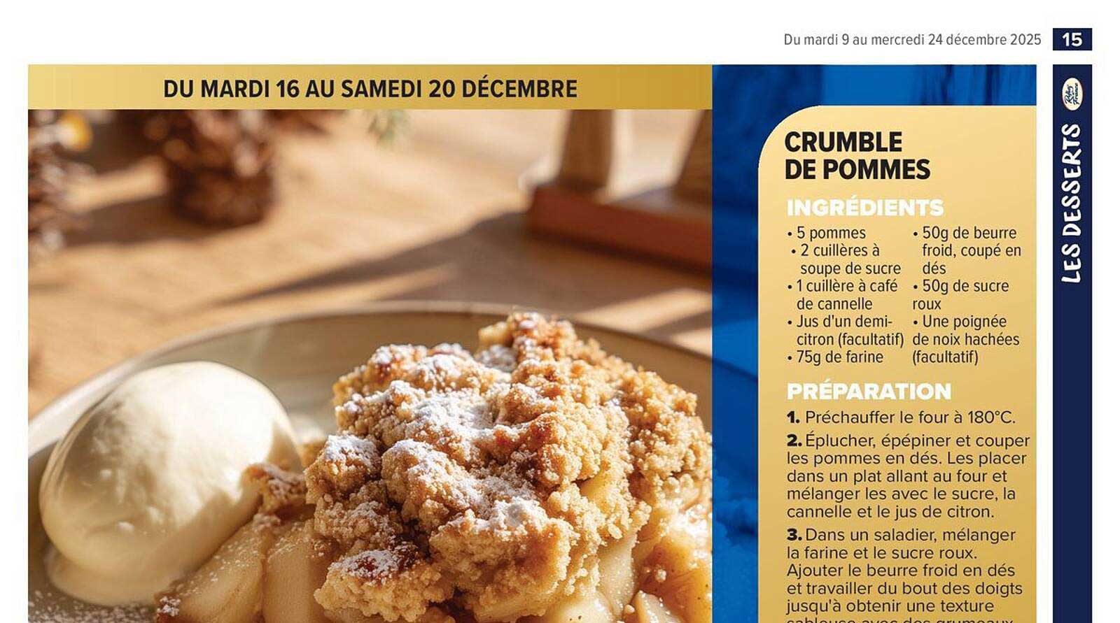 Crumble de pommes