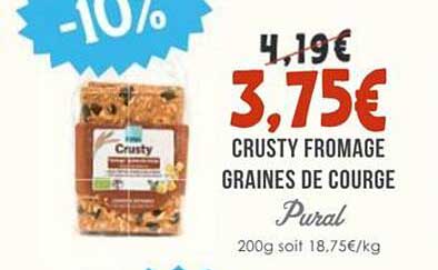 CRUSTY FROMAGE GRAINES DE COURGE