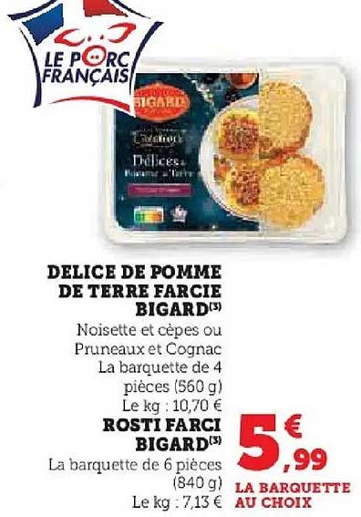 DELI CE DE POMME DE TERRE FARCIE BIGARD