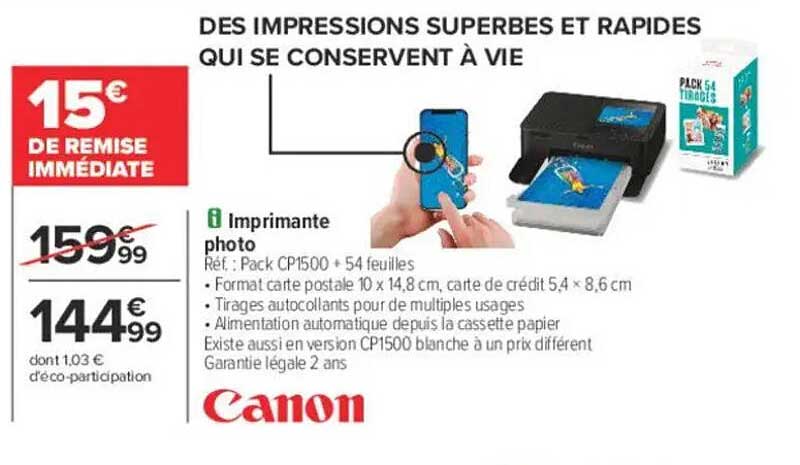 DES IMPRESSIONS SUPERBES ET RAPIDES QUI SE CONSERVENT À VIE
