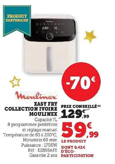 EASY FRY COLLECTION IVOIRE MOULINEX