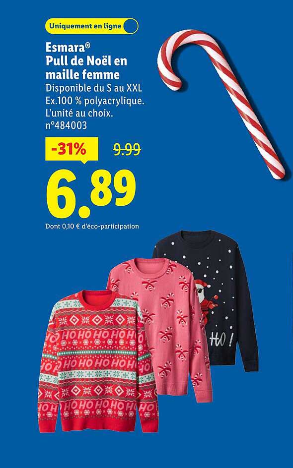 Esmara® Pull de Noël en maille femme