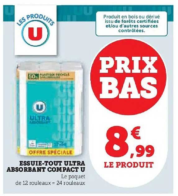 ESSUIE-TOUT ULTRA ABSORBANT COMPACT U