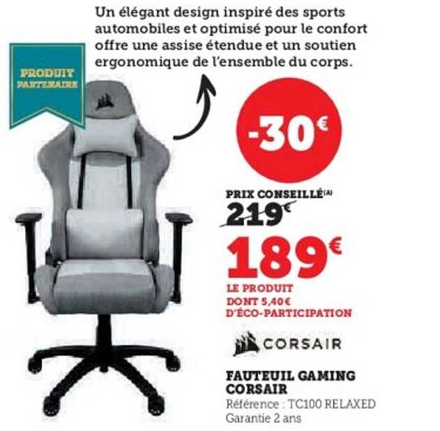 Fauteuil Gaming Corsair