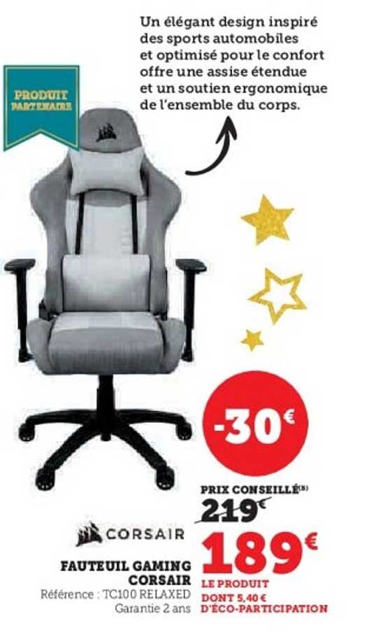 FAUTEUIL GAMING CORSAIR