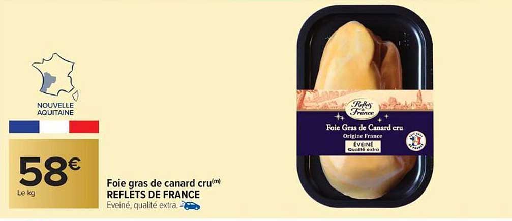 Foie gras de canard cru REFLETS DE FRANCE