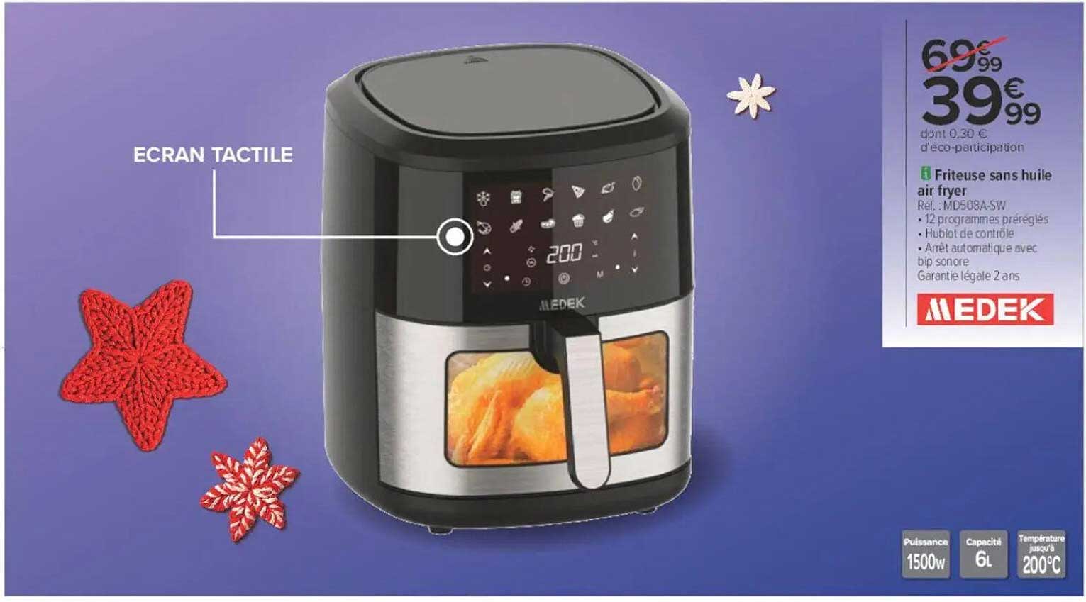 Friteuse sans huile air fryer