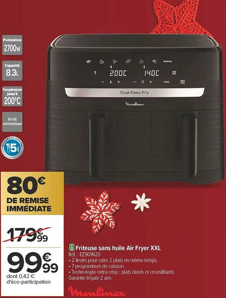 Friteuse sans huile Air Fryer XXL