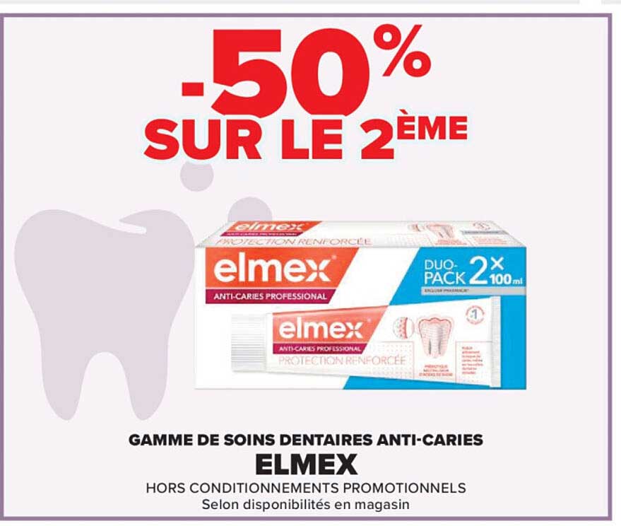 GAMME DE SOINS DENTAIRES ANTI-CARIES ELMEX