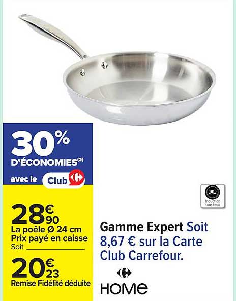 Gamme Expert Soit 8,67 € sur la Carte Club Carrefour.
