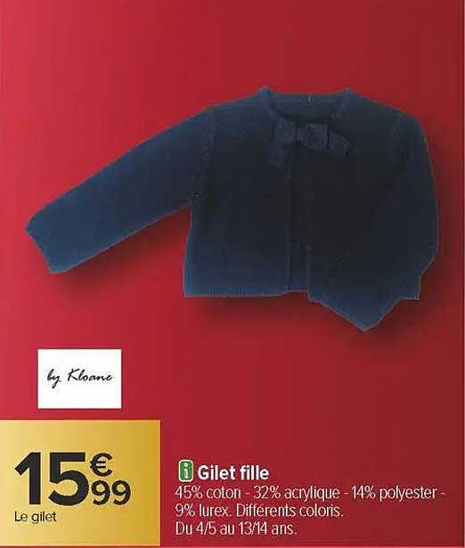 Gilet fille