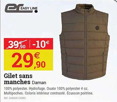Gilet sans manches Daman