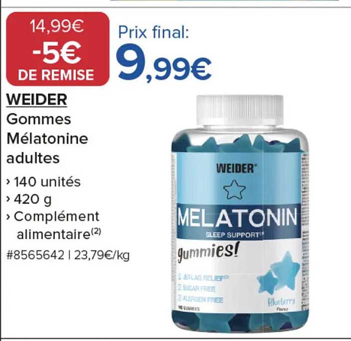 Gommes Mélatonine adultes