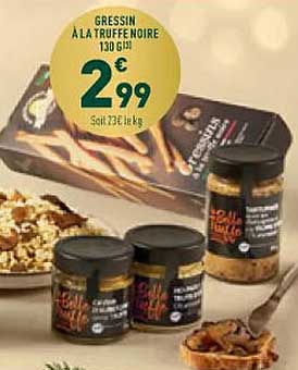 Gressin à la truffe noire