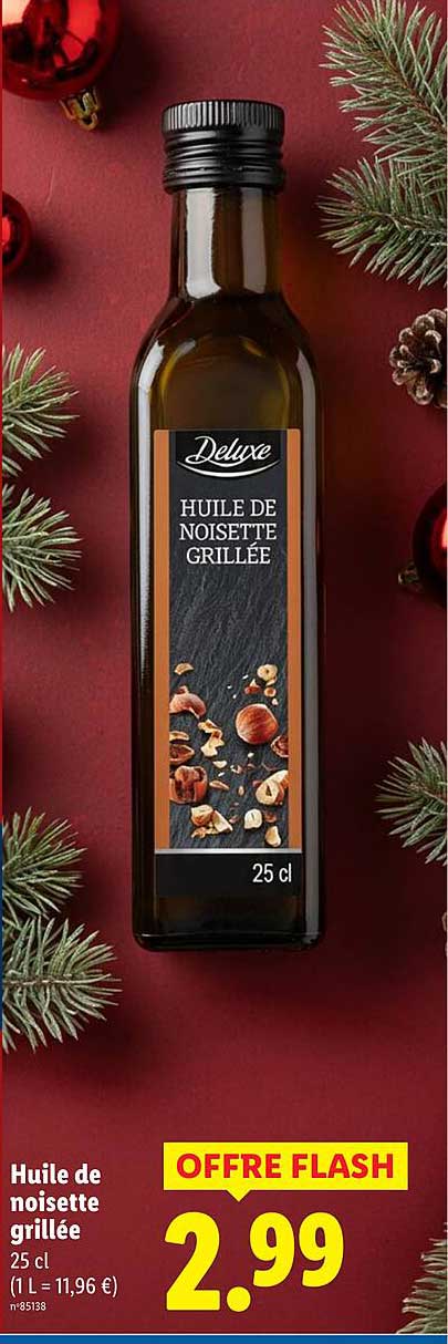 Huile de noisette grillée