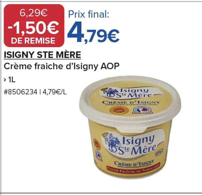 ISIGNY STE MÈRE Crème fraiche d’Isigny AOP