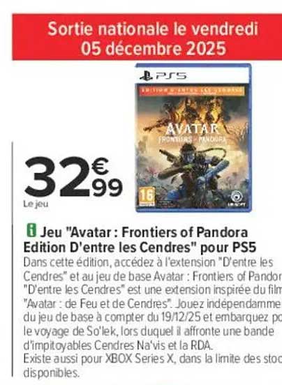 Jeu "Avatar : Frontiers of Pandora Edition D'entre les Cendres" pour PS5