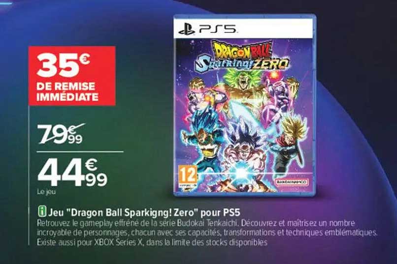 Jeu "Dragon Ball Sparking! Zero" pour PS5