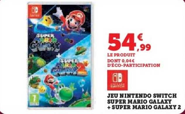 JEU NINTENDO SWITCH SUPER MARIO GALAXY + SUPER MARIO GALAXY 2