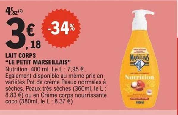 LAIT CORPS "LE PETIT MARSEILLAIS"