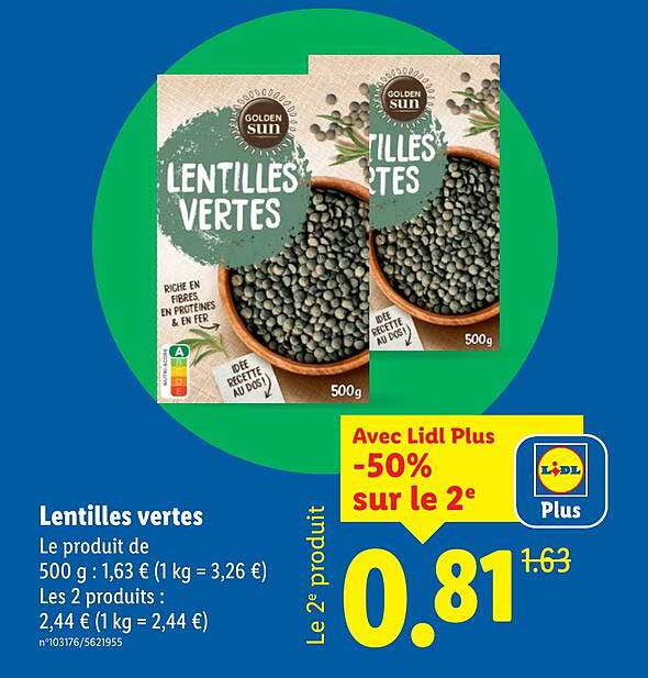 Lentilles vertes