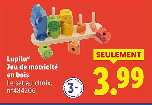 Lupilu® Jeu de motricité en bois