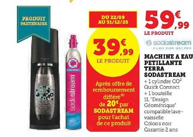 MACHINE A EAU PETILLANTE TERRA SODASTREAM